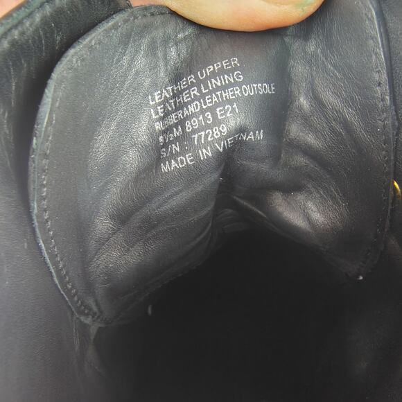 Tory Burch Miller 95mm Lug Sole Lace Up Bootie Black Hiking Boot Size 9.5 - Picture 6 of 14